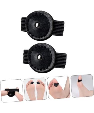 FOMIYES Magnetic Toe Covers - Set of 2 | Flex Tools for Body Sculpting | Drainage & Therapeutic Ring | Black Leather Magnet Toe Separators - Buy Online on SooperMarket.com