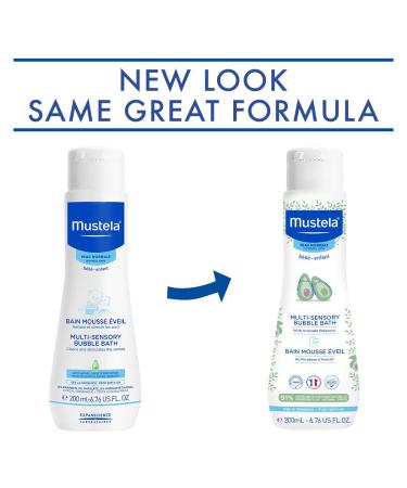 Mustela Baby Bubble Bath with Avocado - Multi-Sensory for Normal Skin (6.76 fl oz) - Buy Online on SooperMarket.com