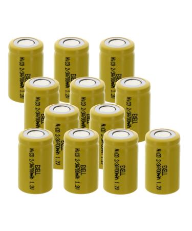 Exell 2/3A Size 1.2V 700mAh NiCD Flat Top Rechargeable Battery for Smoke/Carbon monoxide detectors iBeacons IoT/sensing devices emergency lighting Gas/Water meters Security devices