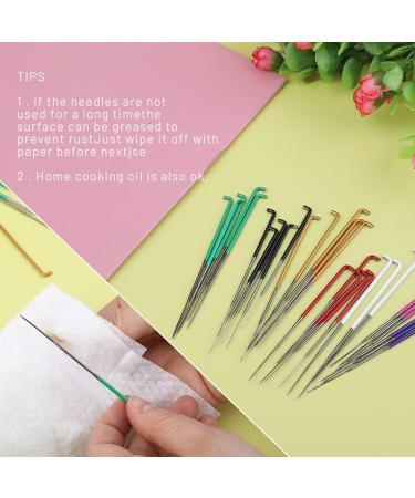 Mayboos 35 Pcs Needle Felting Needles Kit with Star Twisted, Cone, and Triangular Shapes - Color Coded Wool Felting Supplies with Needle Box - Buy Online on SooperMarket.com