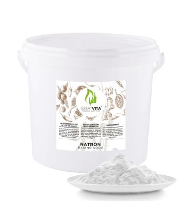 Soda powder - 5000 g/baking powder E 500II |Premium quality |Ecological sodium carbonate/high -purity food quality |Greatvita round