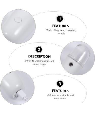 Healeved 1 Set Spray Hydrating Apparatus Portable Spray Mist Pore Handheld Plastic White - Buy Online on SooperMarket.com
