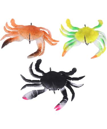 3 Pack Soft Fish Fishing Crab Lures Bait with Hooks - Saltwater Fishing Tackle Set - Buy Online on SooperMarket.com