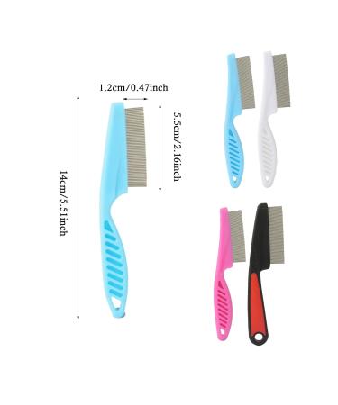 4-Piece Lice & Flea Comb Set for Cats & Dogs - Durable Multifunctional Pet Grooming Tool for Removing Lice Fleas and Ticks - Buy Online on SooperMarket.com