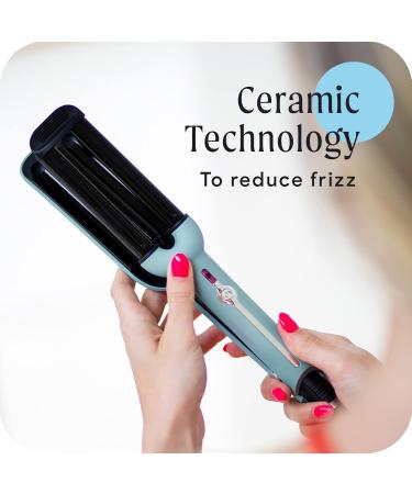 Buy Cosmopolitan Hair Waver Curling Iron - 3 Barrel Ceramic Curler for Beach Waves | Portable Styling Tool for Men & Women - Travel & Home Use - Buy Online on SooperMarket.com