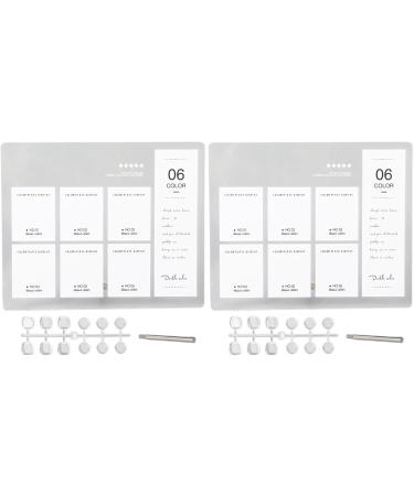 6 Color Acrylic Nail Art Display Board Sample Stand Holder for Nail Art Design with Perfect Presentation - Buy Online on SooperMarket.com