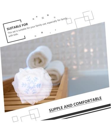 2pcs Bath Ball Shower Puff & Loofah Set | Holiday Bath Scrubber & Back Scrubber | Premium Shower Sponge Pouf - Buy Online on SooperMarket.com