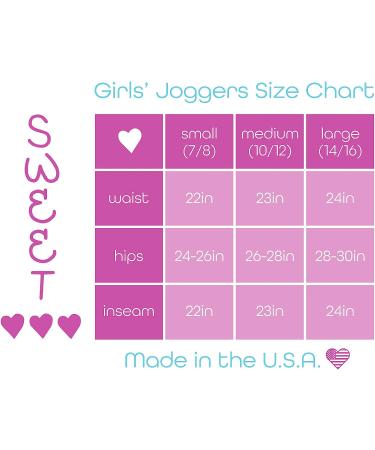 Sweet Hearts Girls' Sweatpants (3 Pack) - Super Soft Athletic Joggers - Black/Grey/Fuchsia - Size 10-12 - Buy Online on SooperMarket.com