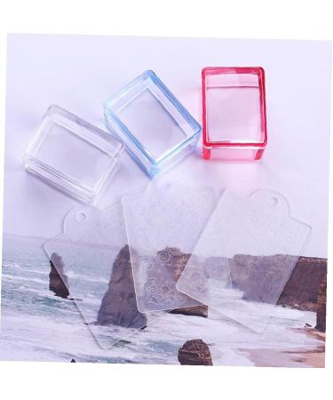 TOSSPER Clear Handle Nail Stamper - Silicone Jelly Scraper Nail Art Tool (Random Colors) - Perfect for DIY Nail Designs - Buy Online on SooperMarket.com