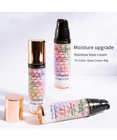 3 Colors Makeup Primer | Isolation Cream for Invisible Pore | Skin Tone Correcting and Brightening | Cover Acne Marks | Oil Control Moisturizing Face Primer - Buy Online on SooperMarket.com