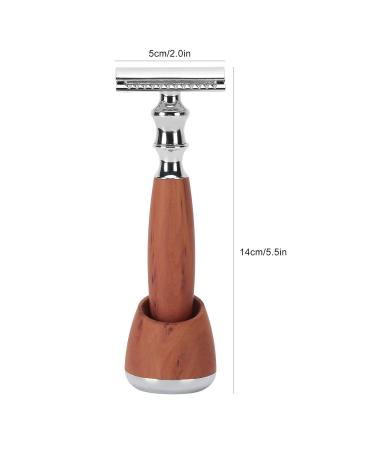 Eco-Friendly Safety Razor with Wooden Handle | Zero Waste Classic Double Edge Razor for Men | Sustainable Shaving Solution - Buy Online on SooperMarket.com