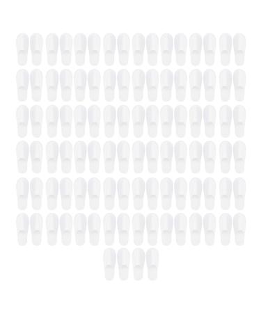 50 pairs of hotels lipers disposable slippers Open guest shoes universal size for women and men portable non -slip slippers for spa hotel travelers (thick fabrics) Large thick tissue