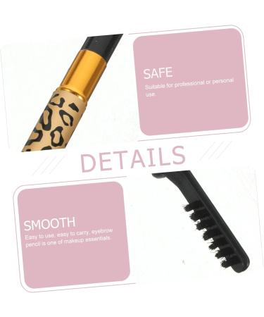 MUSISALY 2pcs Double Head Eyebrow Pencil Brow Gel Brow Brush Pencil for Eye Brown Teezers Puff) Uk Wooden 1 count (Pack of 1) Black - Buy Online on SooperMarket.com