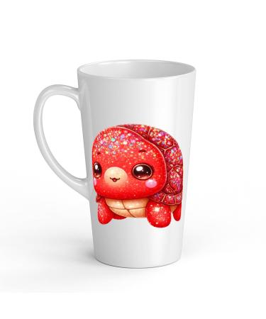 White Ceramic Baby Turtle Mug - Large 483 ml Perfect for Hot Chocolate or Milk Fun and Easy to Use