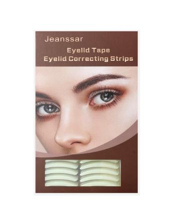400pcsX2.5MM Eyelid Tape Natural Eye Stickers Portable Eyelid Correction Strips Self-Adhesive Double Eyelid Lift Strip for Droopy Hooded Mono-eyelids 400pcs Single-sided sticky Brown