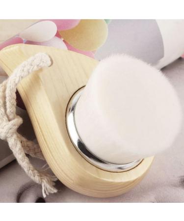 Facial Cleanser Brush with Wood Handle Cleansing Soft Bristle Face Care Clean Tool for Women Men Facial Cleanser Brush - Buy Online on SooperMarket.com