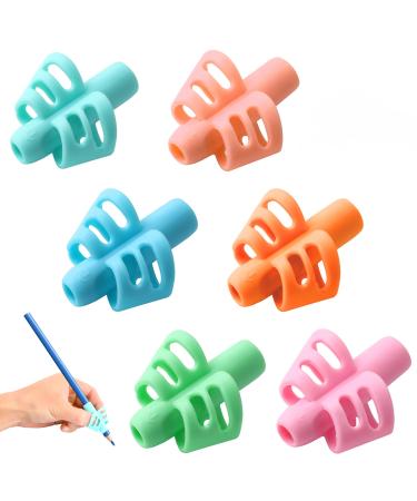 6 pieces of pencil handles for children manuscript pen holder for children handwriting handwriting ergonomic training grip writing tools for toddlers preschoolers children