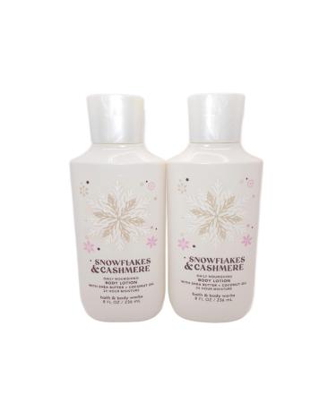 Bath & Body Works Snowflakes & Cashmere Super Smooth Body Lotion Gift Set for Women - 8 Oz (2 Pack) - Buy Online on SooperMarket.com