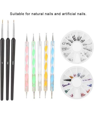 Nail Art Painting Brush Pen Tools Kit Line Drawing Painting Pen Rhinestone Polish Manicure Tools - Buy Online on SooperMarket.com