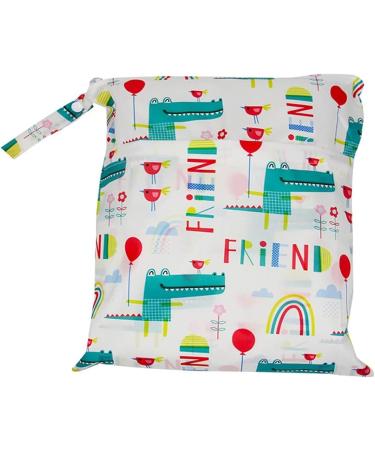 Egurs Wetbag Waterproof Reusable Diaper Bag | Crocodile Print Nappy Bag (30x36cm) - International Shipping Available - Buy Online on SooperMarket.com