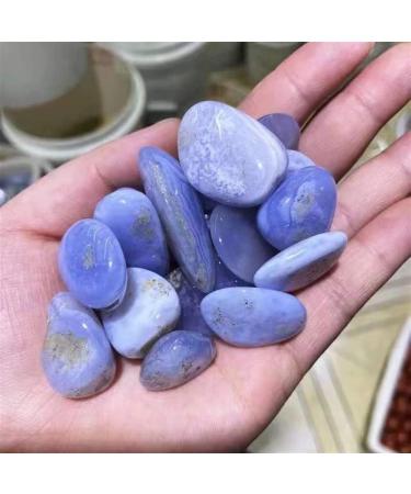 Natural Crystals and Stones 100g 10mm-20mm Natural Blue Lace Agate Tumbled Gemstones Crystal Gravel for Stone for Decoration kaixun - Buy Online on SooperMarket.com