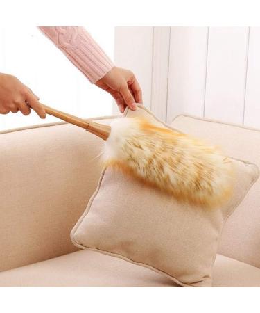 Feather Duster Household Cleaning Tool Soft Lambs Wool Duster Dust Cleaner No Electrostatic Duster - Buy Online on SooperMarket.com