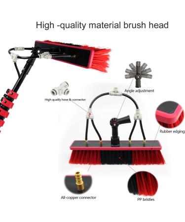 36FT/10.8m Water Fed Pole & Backpack/Window Cleaning Telescopic Brush/Extendable Window Washer conservatory roof cleaner water fed pole Photovoltaic Panel Cleaning 35cm Brush Head 12M/39FT - Buy Online on SooperMarket.com