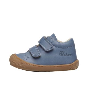 Naturino Cocoon VL-Leather First-Steps Shoes 4 UK Celeste