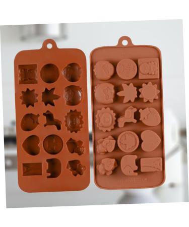 3pcs 15 Fudge Molds Non-Stick Mold Cartoon Animal Mold Silicone Mold Fondant Molds Bakeware Silicone Candy Mold Silicone Baking Molds Candy Molds Biscuits Cake Chocolate Candies mediumx3pcs Coffeex3pcs - Buy Online on SooperMarket.com