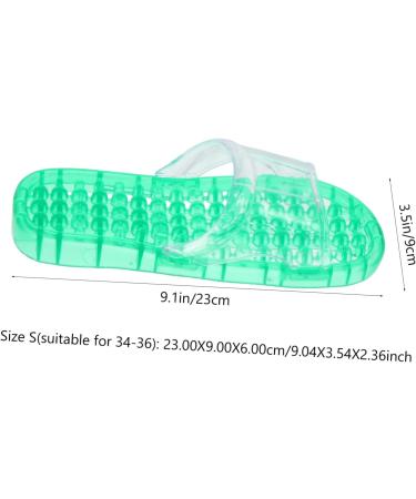 MAGICLULU 2 Pairs Slippers Quick Drying Shower Slippers Green Home Indoor Slippers Non Dorm Shoes Gym Foot Spa Soak Tub Shower Footware Massaging Travel Pvc Household Plastic Barrel 23x9cm 6x2pcs Greenx2pcs - Buy Online on SooperMarket.com