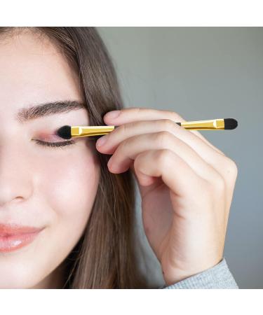 10PCS Double-Ended Eyeshadow Brushes | Long Handle Sponge Applicators for Eye Makeup | Blending, Defining, Smudging, Shading | Reusable Tools - A7STHZS - Buy Online on SooperMarket.com