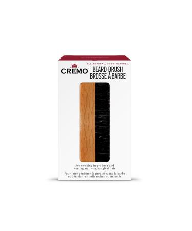 Cremo Bristle Beard Brush With Wood Handle To Shape Style And Groom Any Length Facial Hair