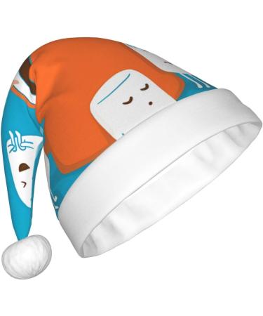 Chrysm Festive Christmas Hat Long-Lasting Color Perfect Accessory For Holiday Parties Adult Sizefunny Giraffe Art Cute Marshmallow Hot Chocolate One Size - Buy Online on SooperMarket.com