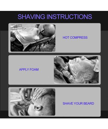 Professional Foldable Beard Razor Set - 2pcs Manual Shaving Tool for Precision Grooming - Buy Online on SooperMarket.com
