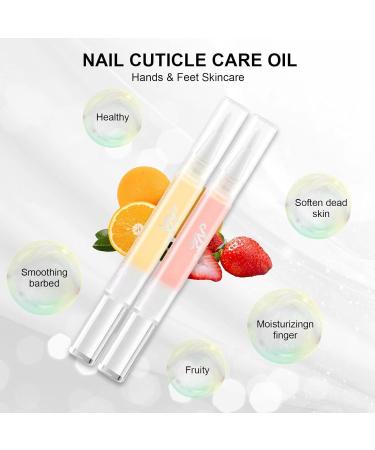 Anself Cuticle Oil Pens 15pcs Mix Flavors Nail Revitalize Oil Pen Set for Repairing Cracked and the Dry Cuticle(Random Color&Flavor) 5 g (Pack of 15) - Buy Online on SooperMarket.com