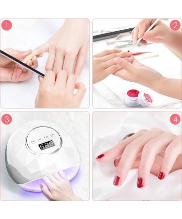 Janolia 86W UV LED Nail Dryer Lamp - Professional Gel Nail & Toenail Lamp with Sensor & LCD Display - 4 Timer Settings for Perfect Nail Design - Buy Online on SooperMarket.com
