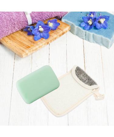 Lurrose Black Linen Soap Bag - Exfoliating Peeling Mesh for Shower & Facial Use | Eco-Friendly Foaming Soap Sac - Buy Online on SooperMarket.com