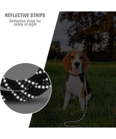 Reflective 65FT Dog Training Lead Rope for Hiking & Walking | Nylon Long Recall Leash with Comfortable Handle - Buy Online on SooperMarket.com