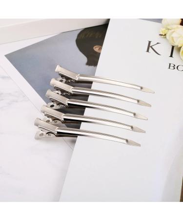 Quesuc 24 Pieces 3.5 inches Metal Curl Clips Duck Bill Sectioning Clips Alligator Hair Clips - Buy Online on SooperMarket.com