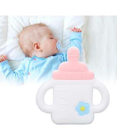 LBEC Cartoon Bottle Shaped Silicone Teether | Easy Grip Baby Bath Gift | International Shipping - Buy Online on SooperMarket.com