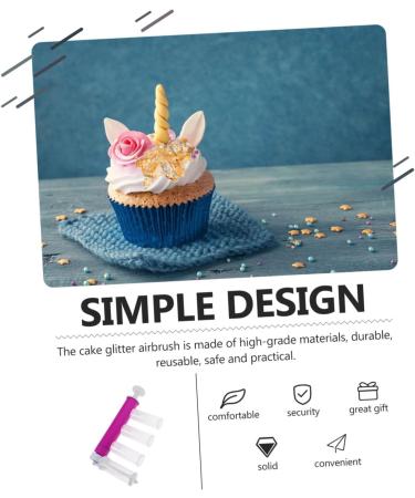 4 Sets Cake Duster Cajas para Cupcakes Cake Decorating Airbrush Baking Tool Kitchen Utensil Gadget Glitter Decorating Tools Cake Color Duster Cookie Airbrush Flash Plastic Pastry As Shownx4pcs 24X12CMx4pcs - Buy Online on SooperMarket.com