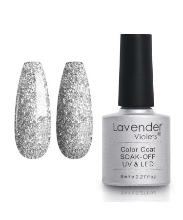 Lavender Violets 8ml Gel Nail Polish UV LED Soak Off Nail Lamp Curing Manicure Pedicure Classical Coloured Bottle Long Lasting Easy Apply Milky Way D243