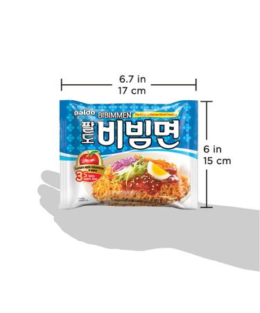 Paldo Fun & Yum Bibim Men Instant Cold Noodles 20 Pack - Sweet & Spicy Seasoned Brothless Ramen - Korean Ramyun Family Pack - 130g x 20 - Buy Online on SooperMarket.com