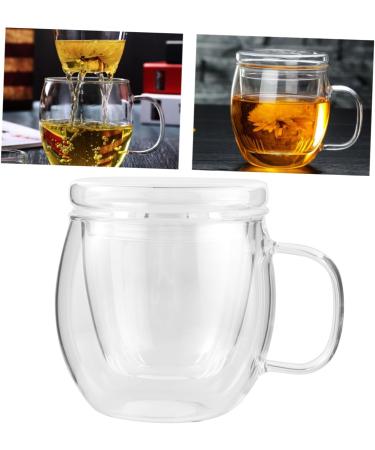 Zerodeko 2pcs Tea Filter Cup Drinking Milk Mug Cup Kettle Water Tea Cup Clear Tea Kettle Tea Infuser Mug Filtering Clear Tumbler Clear Tea Cup Filter Tea Cup Water Cup Office Glass Transparentx2pcs 11x9cmx2pcs - Buy Online on SooperMarket.com