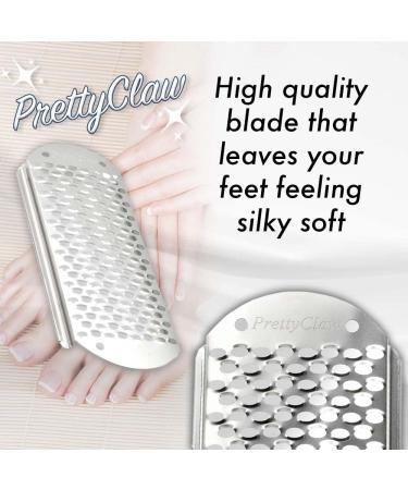 PrettyClaw Callus Remover Foot File - 6 Pack Blades, Big Hole 6.0 - Pedicure Tool for Dead Skin Removal on Feet - Buy Online on SooperMarket.com