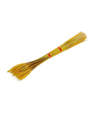 LIFKOME 100pcs Dried Wheat Ears Bouquet Dried Flowers Decor Desktop Wheat Ear Wedding Wheat Ear Dry Flowers Natural Wheat Ear Home Wheat Ear Wheat Stalk Straw Household Yellow 52X10CM