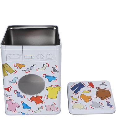 Tin Laundry Detergent Powder Storage Box - Cute and Unique Household Organizer - Buy Online on SooperMarket.com