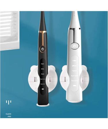 Elzey Electric Toothbrushes - 2-Piece Wall-Mounted Holder | Creative Bathroom Storage Frame - Buy Online on SooperMarket.com
