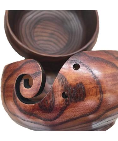 Handmade Rosewood Yarn Bowl Holder - X-Large Size for Knitting & Crochet - Perfect Gift for Mother's Day & Christmas - Buy Online on SooperMarket.com