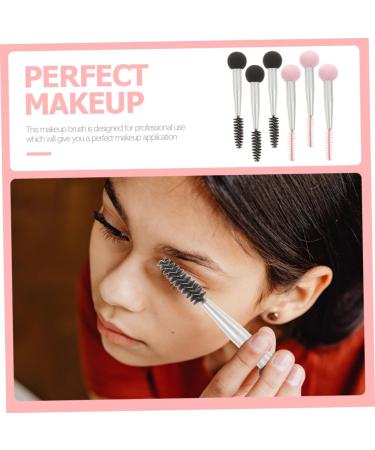 BELLIFFY 6pcs Sponge Makeup Brush Travel Makeup Eye Shadow Brush Makeup Sponge Brush Makeup Make up Sponge Brush Makeup Tool Makeup Double Head Brush Eyebrow Sponge Brush Mascara - Buy Online on SooperMarket.com